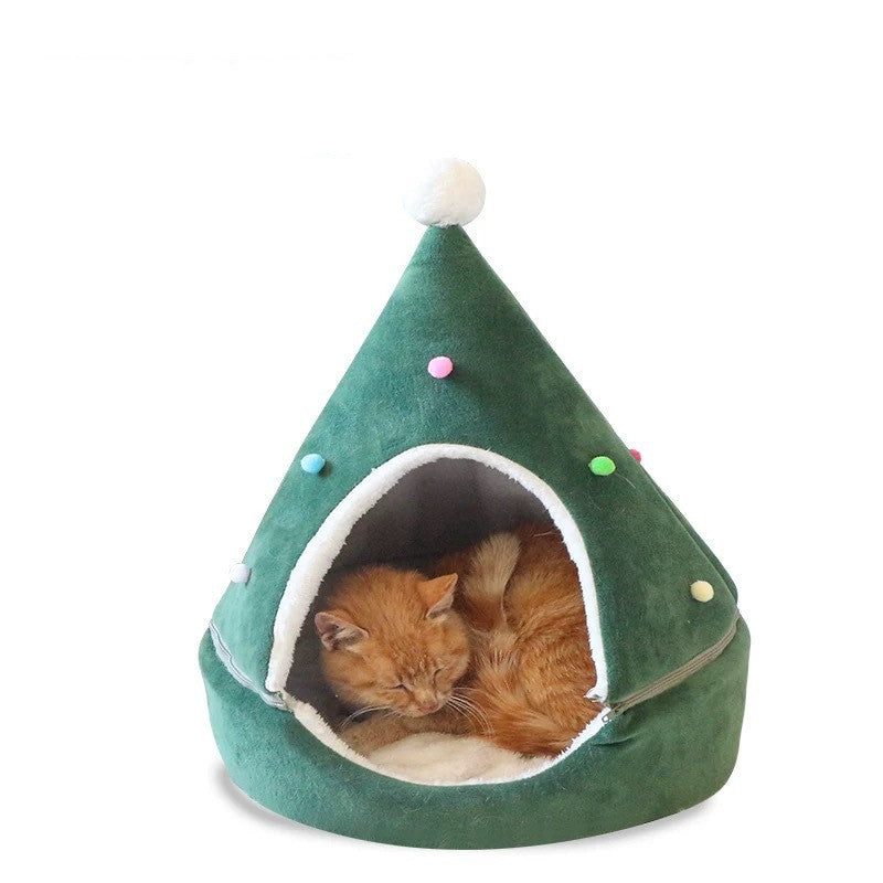 Cat Tree Bed Christmas tree Bed