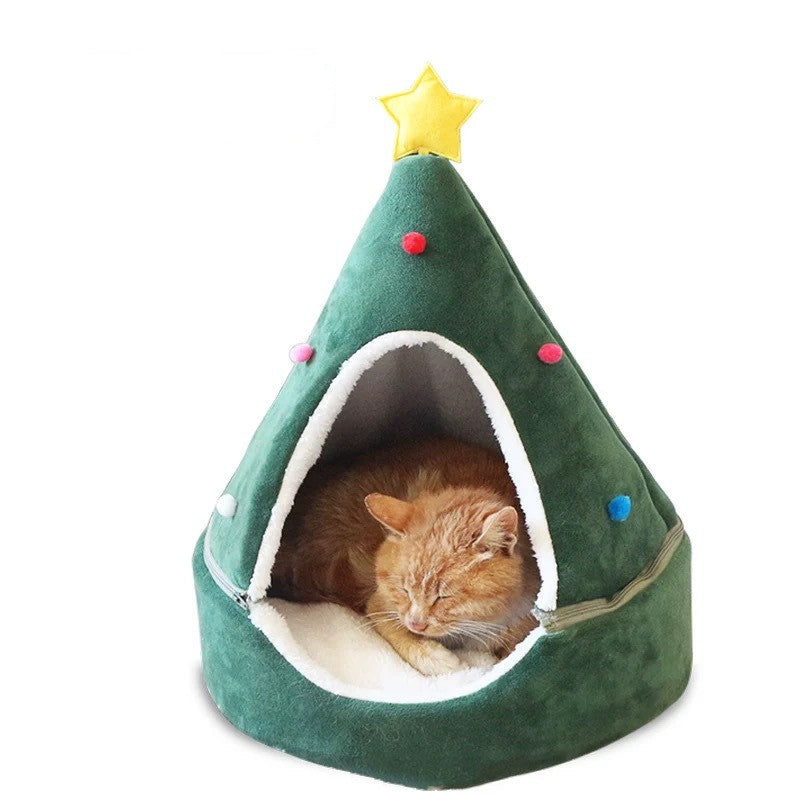 Cat Tree Bed Christmas tree Bed