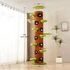 Cat Tree Adjustable Height Integrated Nest Climbing