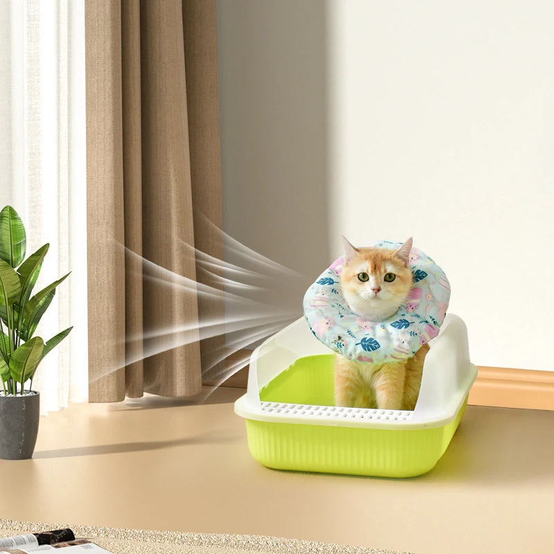 Cat High Border Splash Proof Litter Box Cleaning Convenient Cat Litter Tray Pet Toilet Plastic Cat Litter Box