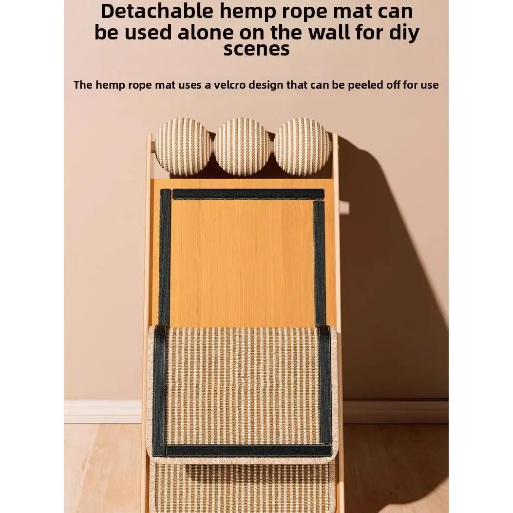 Cat Climbing Frame Cat Tree Sisal & Wood Scratching Toy