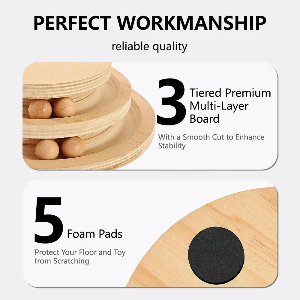 Cat Natural Japanese Sisal Scratcher Post Cat Toy Puzzle 17 inch